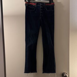 Veronica Beard Dark Blue Cropped Jeans